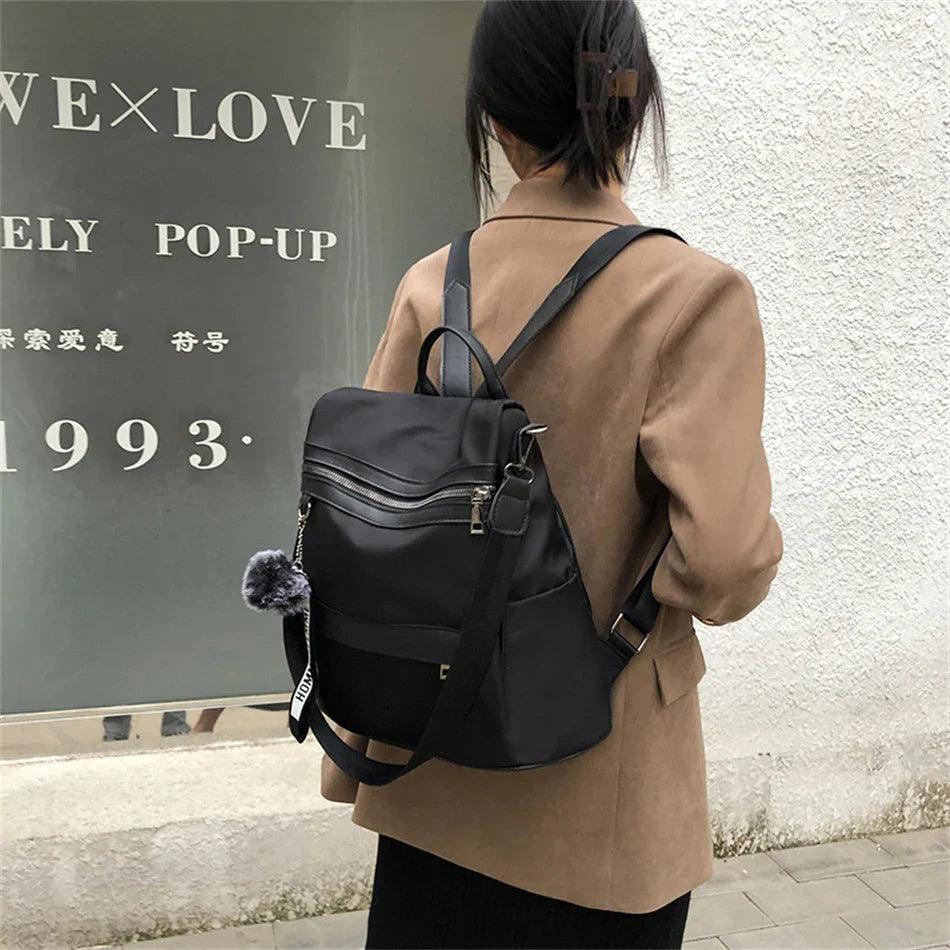 3 In 1 High Quality Anti-theft Backpack Women Waterproof Oxford Shoulder Bags School Bags for Teenager Girls Rucksack Travel Bag  ourlum.com   