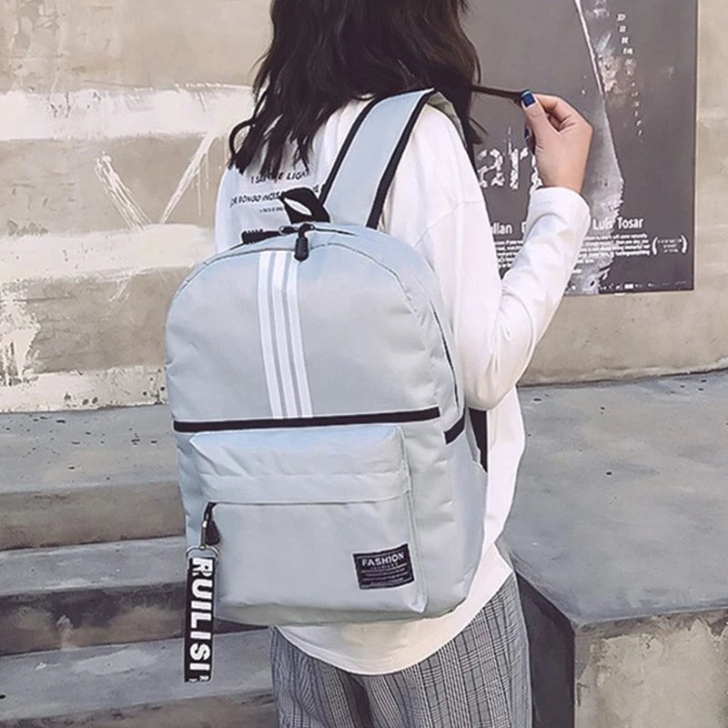 Teenage Unisex Canvas Bag Large Capacity Student Backpack Travel Bag Small And Light Bag Children's Schoolbag Harajuku Style New