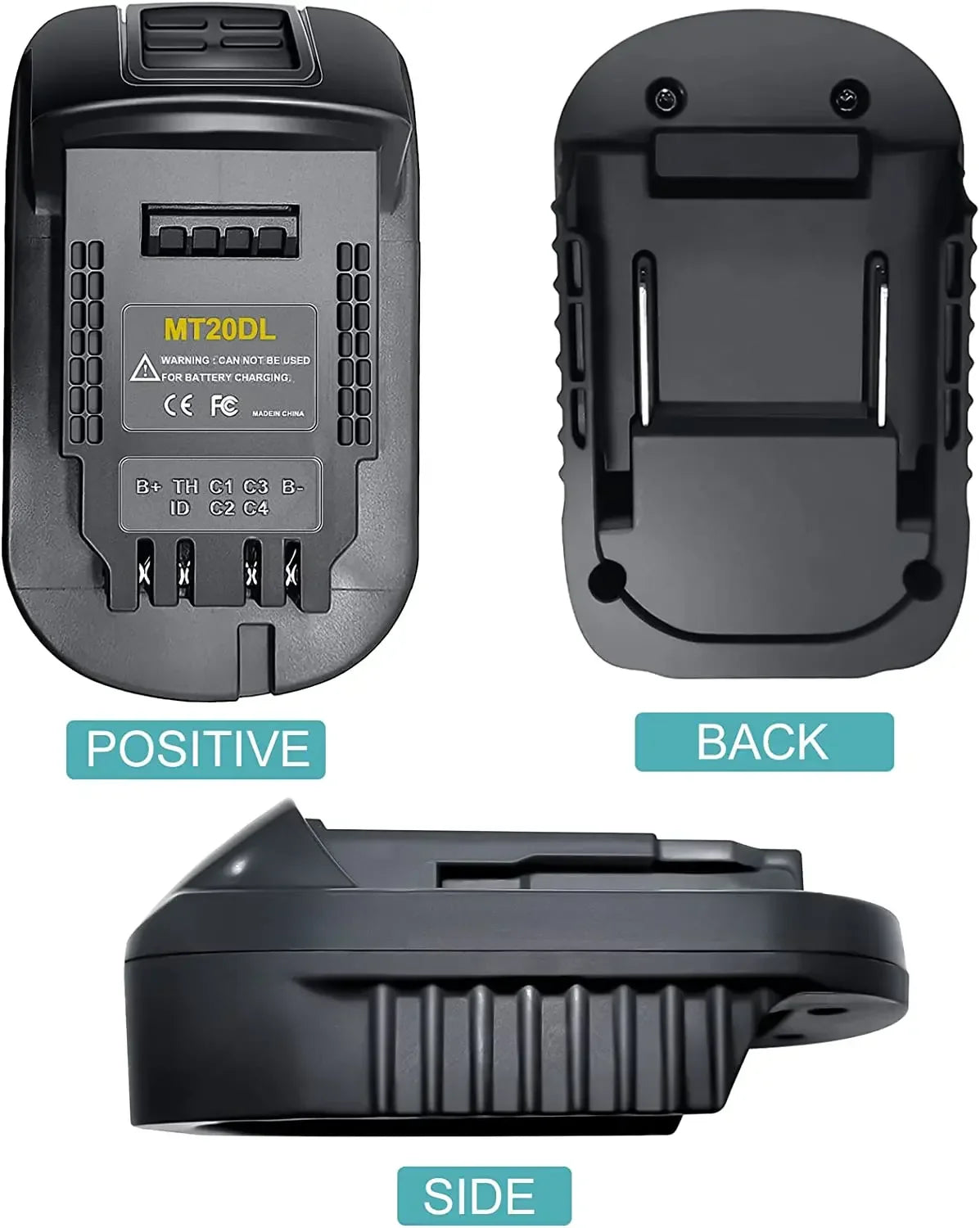 MT20DL Battery Adapter Convert for Makita to DeWalt Tools