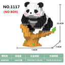 Kawaii Panda Micro Building Block Animals Toy: Creative DIY Assembled Bricks, Christmas Gift  ourlum.com W1117(Easy version)  