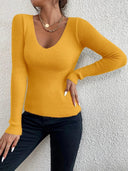 Cozy V Neck Pullover Sweater for Effortless Style Wear