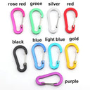 5pcs Tools Carabiner Outdoor Backpack Camping Climbing Booms Fishing Hook Keychain Lock Buckle Snap Clip