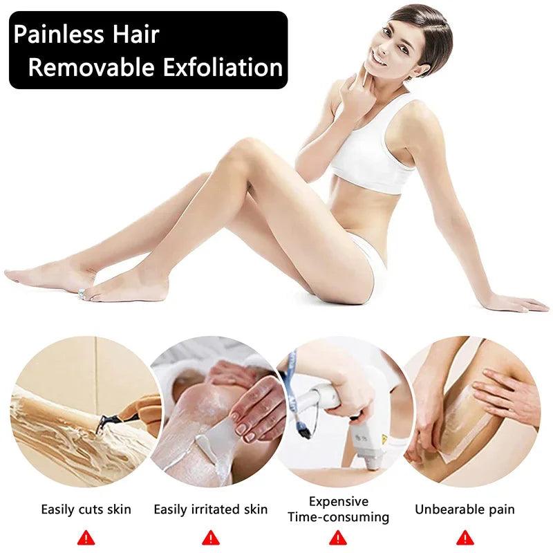 Magic Nano Painless Depilator Depilatory Gum Stone Crystal Epilator for Women Arms Legs Exfoliation Portable Hair Remover Tool  ourlum.com   