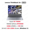  ThinkBook 16+ Laptop 2023 AMD Ryzen7 7840H RTX4050 16GB/32GB RAM 512G/1T/2TB SSD 16-Inch 2.5K 120Hz Screen Notebook PC  ourlum.com R7 RTX4050 32G 1T CHINA 