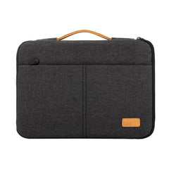 Business Travel Laptop Sleeve: Stylish Dark Grey Briefcase - Shockproof & Waterproof