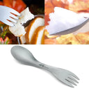 Ultralight Titanium Spork - 2-in-1 Spoon and Fork Utility