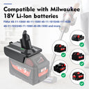 Adapter For Makita Dewalt Milwaukee 18V Battery Converter To Dyson V6 V7 V8