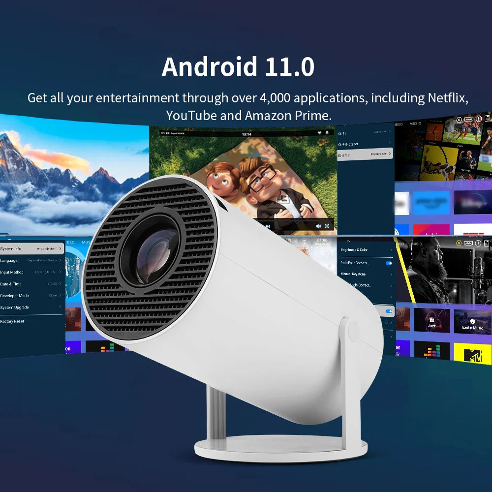 HY300 Android Wifi Smart Projector: Home Entertainment Experience  ourlum.com   