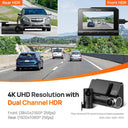 70mai Dash Cam A810 UHD 4K: Superior Image Quality & Safety Features  ourlum.com   