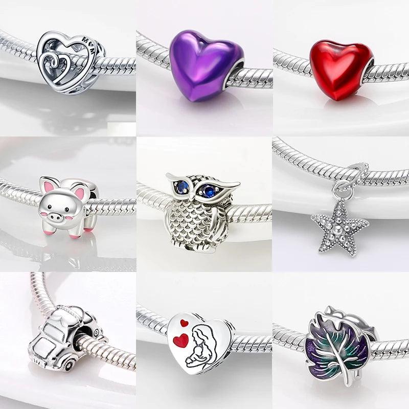 Enchanted Ocean Sterling Silver Bracelet Charms Set - DIY Jewelry Gift  ourlum.com   