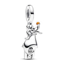 Sterling Silver Dog Charm Bead for Pandora Bracelet Jewelry