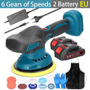 Cordless Eccentric Car Polisher 8 Gears Adjustable Speed