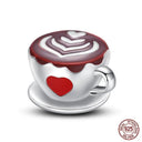 Charming Sterling Silver Red Heart Beads for Pandora Gifts