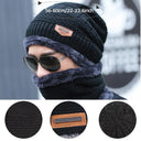 Winter Hat Skullies Beanies For Men Women Wool Scarf Caps