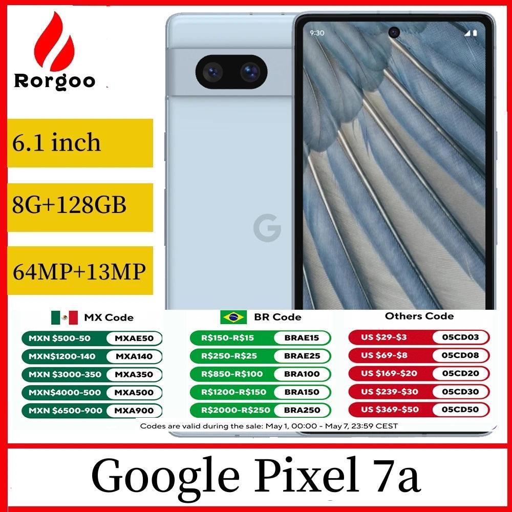 Google Pixel 7a 5G Smartphone with 8GB RAM, 128GB Storage, 64MP Camera, and Google Tensor G2 Processor