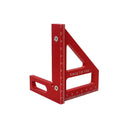 Woodworking Square Protractor Aluminum Miter Triangle Ruler: Precision Woodworking Tool with Multi-Angle Design  ourlum.com Red  