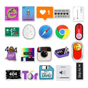 404 Network Error Cartoon Programming Sticker Pack - DIY Laptop Car Waterproof Decals  ourlum.com   