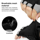 Gym Gloves Fingerless Anti-Slip Shock-Absorbing Sports Gloves