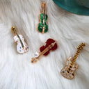 Fashion Musical Instruments Guitar Violin Cello Piano Brooch