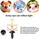 Black Plastic Safety Eyes for DIY Crafts and Doll Decoration  ourlum.com   