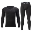 Men's 2-Piece Thermal Long Sleeve Athletic Set for Fall