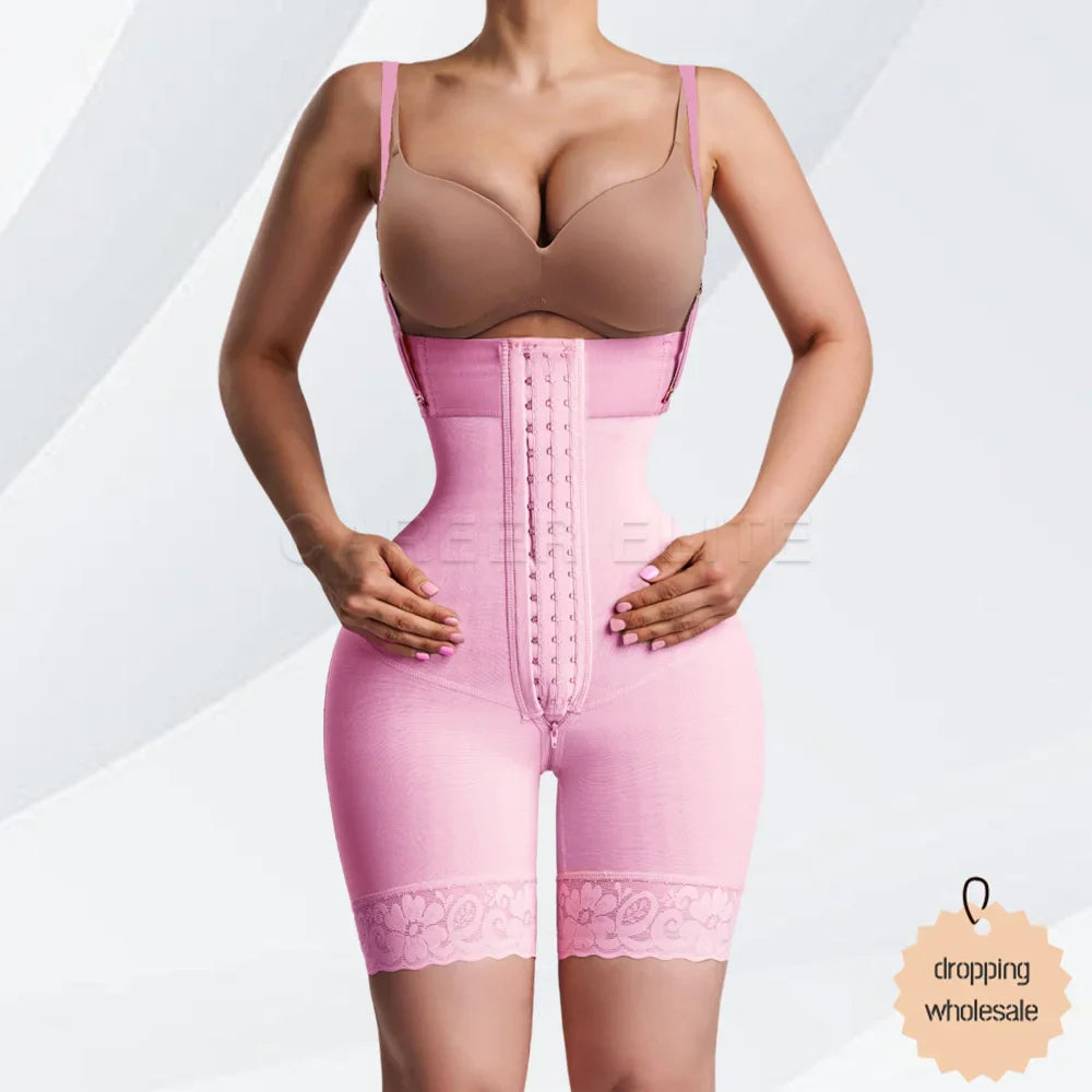 Fajas Colombianas Women Body Hourglass Girdle Tummy Control Underwear with Butt Lifting Effect Postpartum Body Shaping Stage 2