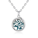 Tree Of Life Essential Oil Diffuser Necklace: Stainless Steel Beauty Gift  ourlum.com N2732-2  