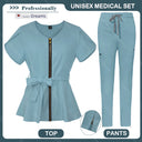 Women Scrubs Set Zipper Collar Beauty Clothes High Quality