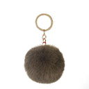 Cute Animal Keychains with Fluffy Fur Ball Bag Pendant