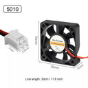 DC Cooling Fan Blower for 3D Printers: High Performance Cooling Solution  ourlum.com 50mmx50mmx10mm 24V 