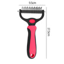 Professional Pet Deshedding Brush for Dogs and Cats: Reduce Shedding, Prevent Tangles, and Promote Blood Circulation  ourlum.com B Red L  