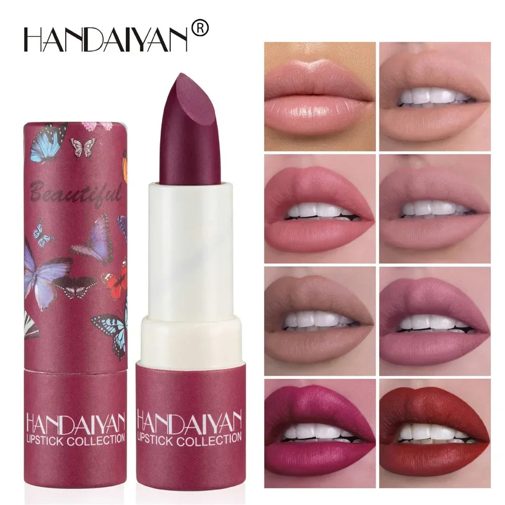 8 Colors Moisturizing Velvet Matte Lipstick Waterproof Long Lasting Not Easy To Fade Sexy Red Lip Tint Nude Lipstick Cosmetics  ourlum.com   