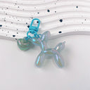 Cute Cartoon Balloon Dog Keychains for Whimsical Gift