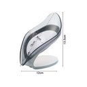 Leaf Design Soap Holder with Drainage Elegant Bathroom Accessory