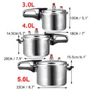 Versatile Aluminium Alloy Pressure Cooker for Gas Stoves 3L 4L 5L