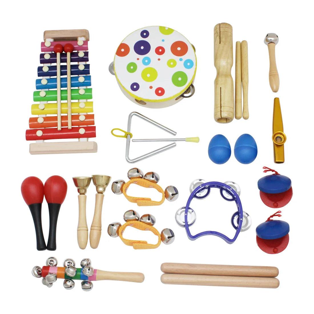 Musical Instruments for Toddlers 1 2 3 Wooden Sensory Percussion Montessori Toys Kids Preschool Educational Baby Music Toys