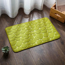 Absorbent Shower Bath Mat: Ultimate Water Absorption & Anti-Slip Safety  ourlum.com E-Green 40x60cm 