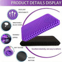 Large Honeycomb Gel Seat Cushion for Pain Relief Ergonomic