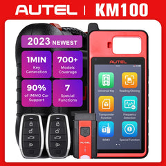 Autel MaxiIM KM100 Key Fob Programming Tool - Advanced Immobilizer with 2 Free Autel IKEYs for Rapid 60s Key Generation