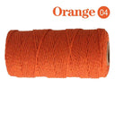 Cotton Macrame Cord Rope Twine String Crafts DIY Bohemia Wedding Decor  ourlum.com SLQ 04 Orange  