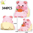 Mini Pig Diamond Building Blocks: DIY City Construction Toys for Children  ourlum.com 03 no box  