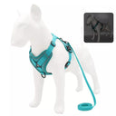 French Bulldog Reflective Mesh Dog Harness with Leash