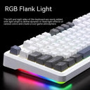 AULA F87 Pro Mechanical Keyboard 2.4g Usb Bluetooth Tri Mode Wireless 87 Key RGB PBT Gasket 5 Layer Silencing Full Key No Impact