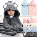 1 Pack Of Baby Bath Towel Cartoon Blanket With Strong Absorption