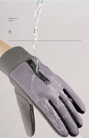 Womens Autumn and Winter Sports Warm Gloves Waterproof