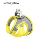 Reflective Breathable Dog Harness Vest for Outdoor Walking  ourlum Lemon Yellow XXS 0.5-1.5kg 