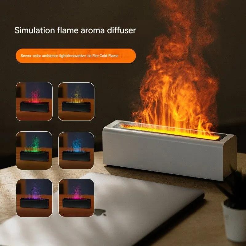 Colorful Flame USB Aromatherapy Diffuser: Relaxing Ambiance & Fragrance  ourlum.com   