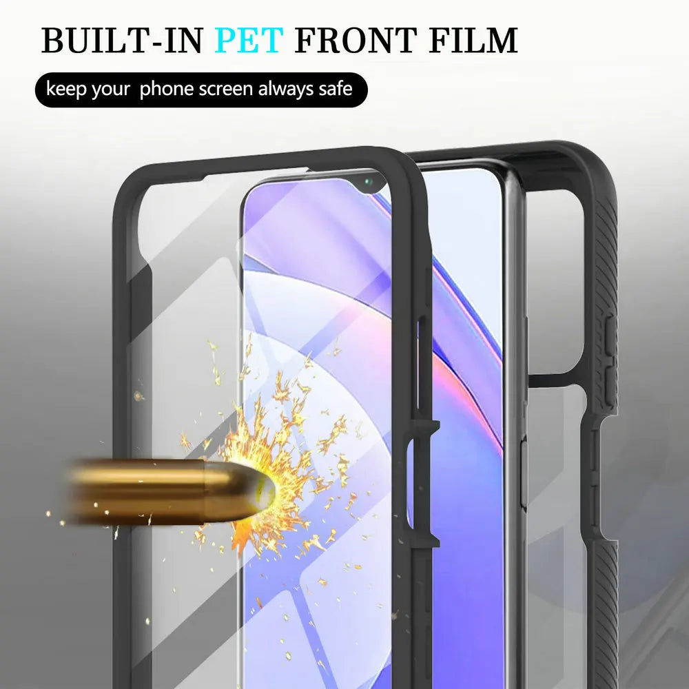 Redmi Note Shockproof Case: Crystal Back Panel 360 Protect Xiaomi Redmi 5G  ourlum.com   