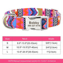 Large Dog Collar: Personalized Cute Print Nylon Pet Collar for Small, Medium, Large Dogs  ourlum.com 337 rose S 