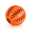 Interactive Rubber Dog Toy: Teeth Cleaning Chew Ball Fun